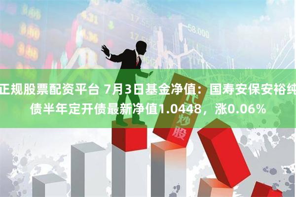 正规股票配资平台 7月3日基金净值：国寿安保安裕纯债半年定开债最新净值1.0448，涨0.06%