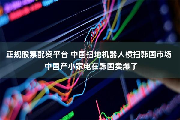 正规股票配资平台 中国扫地机器人横扫韩国市场  中国产小家电在韩国卖爆了