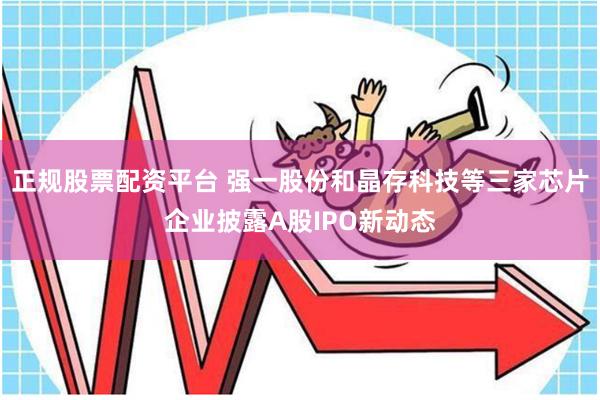 正规股票配资平台 强一股份和晶存科技等三家芯片企业披露A股IPO新动态