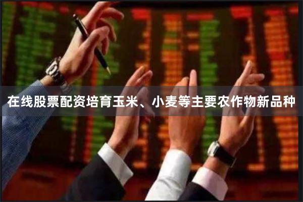 在线股票配资培育玉米、小麦等主要农作物新品种
